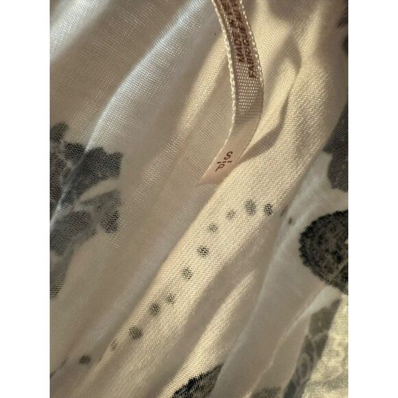 Free People Womens Floral Angel Sleeves Blouse Small - Picture 9 of 9